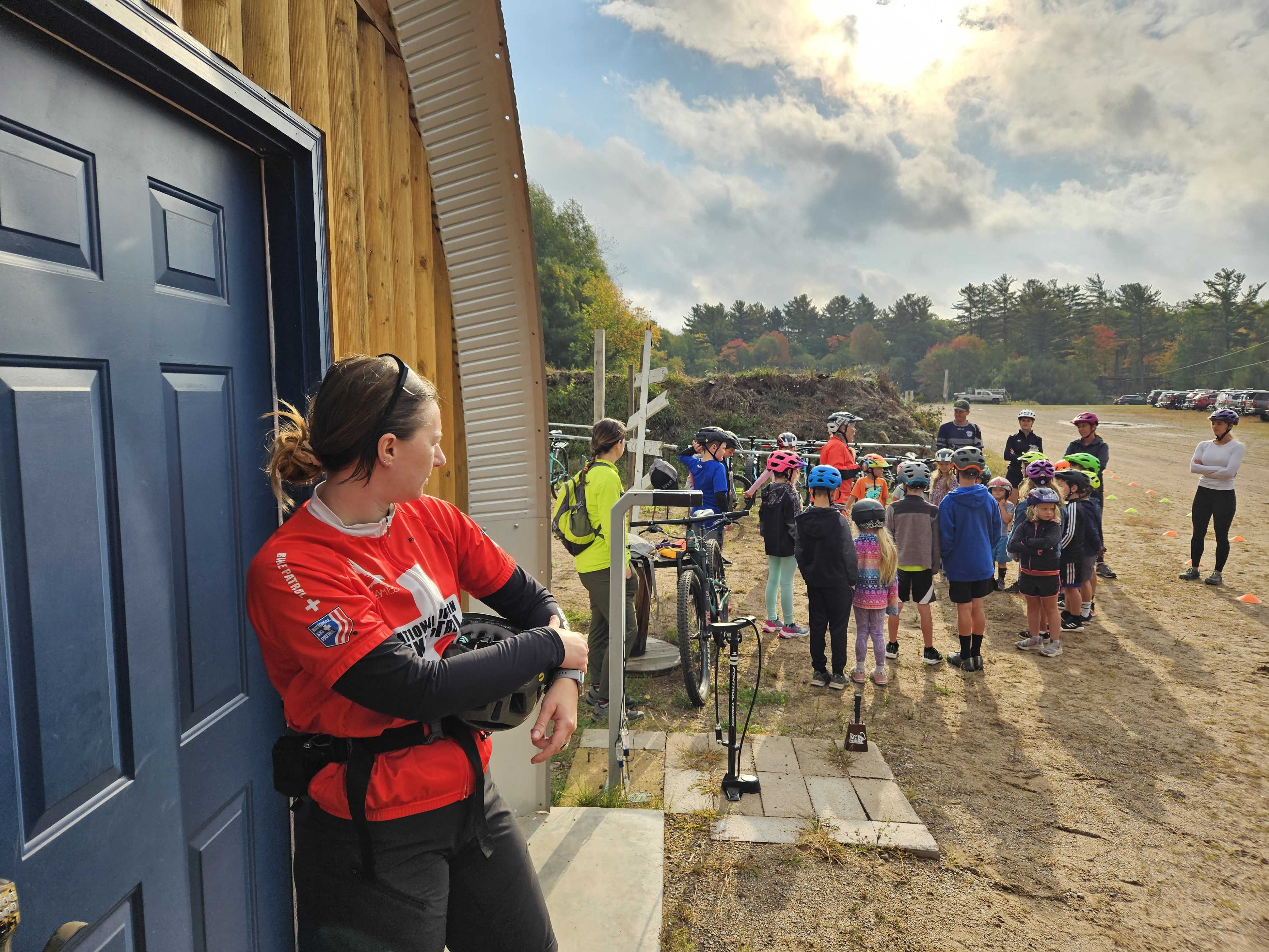 Bike Patrol At Youth Clinic