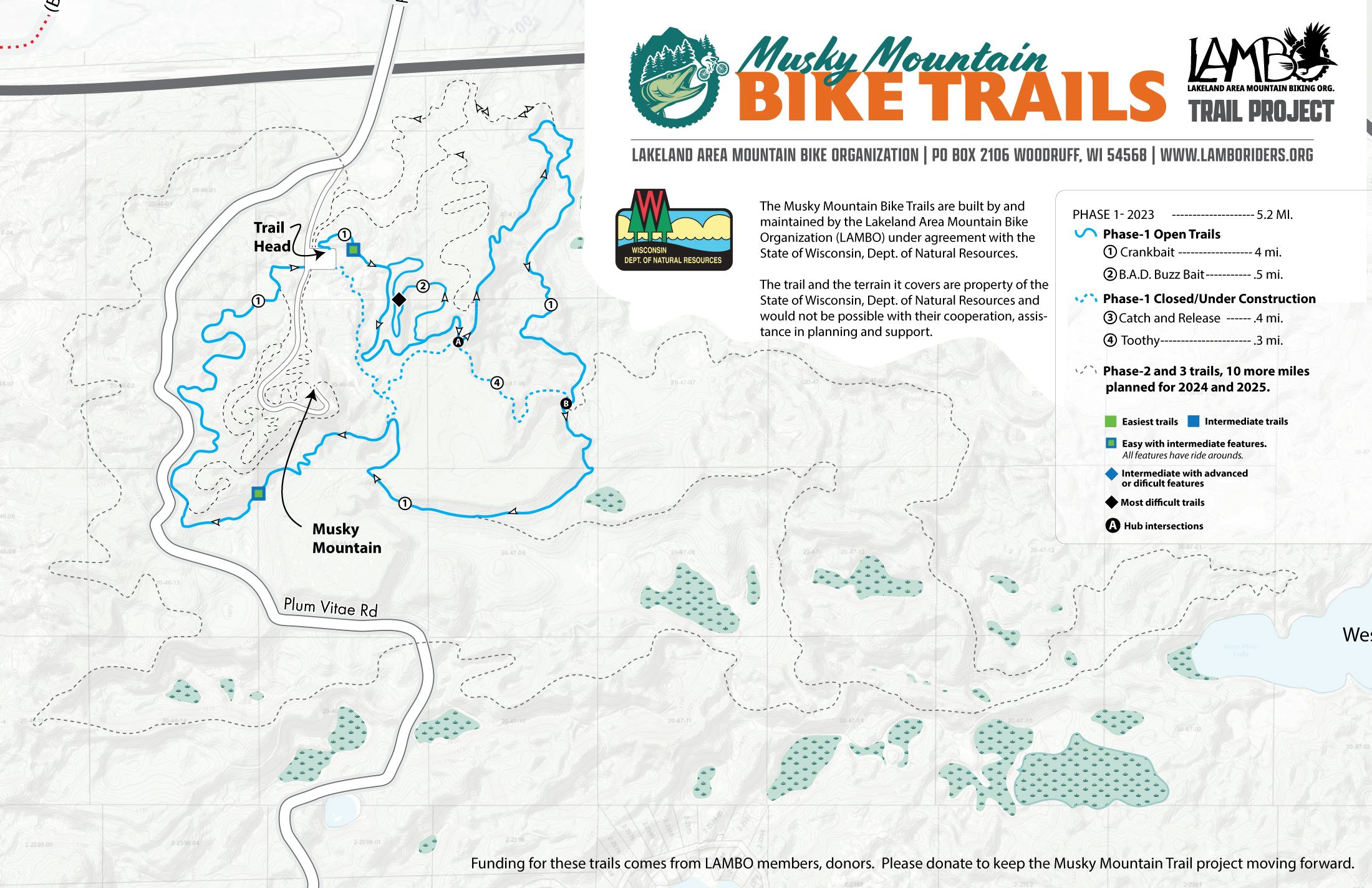 Musky Mountain Phase 1 Map