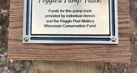 Peggies Pump Track Signage